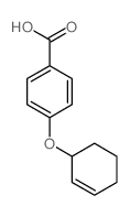 Benzoic acid,4-(2-cyclohexen-1-yloxy)- Structure