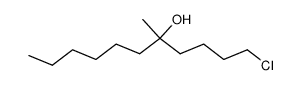 1-chloro-5-methylundecan-5-ol结构式