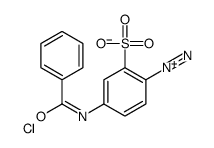 4-benzamido-2-sulfobenzenediazonium,chloride Structure