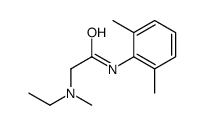 N-(2,6-dimethylphenyl)-2-[ethyl(methyl)amino]acetamide结构式