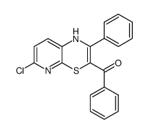2-chloro-6-phenyl-7-benzoylpyrido[2,3-b][1,4]thiazine结构式