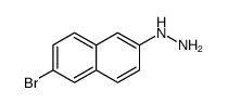 (6-Bromo-2-naphthyl)hydrazine Structure