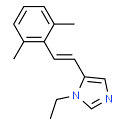 1H-Imidazole,5-[2-(2,6-dimethylphenyl)ethenyl]-1-ethyl-(9CI) structure