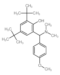 2-[dimethylamino-(4-methoxyphenyl)methyl]-4,6-ditert-butyl-phenol结构式