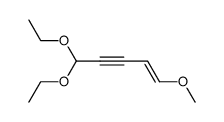 5,5-diethoxy-1-methoxypent-1-en-3-yne结构式