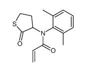 N-(2,6-dimethylphenyl)-N-(2-oxothiolan-3-yl)prop-2-enamide结构式