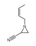 2-Aziridinecarbonitrile,1-(2-butenyl)-(9CI) Structure