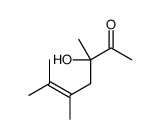 3-hydroxy-3,5,6-trimethylhept-5-en-2-one结构式