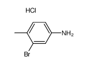 3-bromo-4-methyl-aniline, hydrochloride结构式