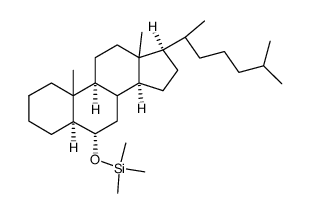 6β-[(Trimethylsilyl)oxy]-5α-cholestane结构式