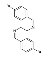 N1,N2-双(4-溴亚苄基)乙烷-1,2-二胺结构式
