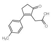 (5-OXO-2-P-TOLYL-CYCLOPENT-1-ENYL)-ACETIC ACID结构式