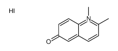 1,2-dimethylquinolin-1-ium-6-ol,iodide Structure