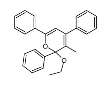 2-ethoxy-3-methyl-2,4,6-triphenylpyran Structure