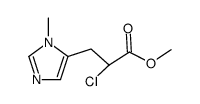 methyl 2-chloro-3-(1-methylimidazol-5-yl)propionate Structure