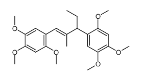 (E)-3-ethyl-2-methyl-3-(2'',4'',5''-trimethoxy)phenyl-1-(2',4',5'-trimethoxy)phenyl-1-propene Structure