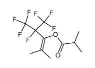 4,5,5,5-tetrafluoro-2-methyl-4-(trifluoromethyl)pent-2-en-3-yl isobutyrate结构式