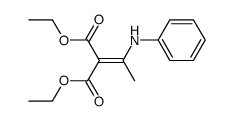 diethyl 2-(1-(phenylamino)ethylidene)malonate Structure