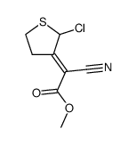 Methyl 2-cyano-2-(2-chloro-3-tetrahydrothienylidene)acetate Structure