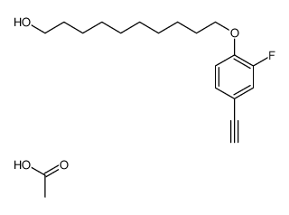 acetic acid,10-(4-ethynyl-2-fluorophenoxy)decan-1-ol结构式