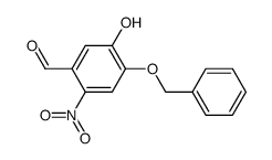 4-(benzyloxy)-5-hydroxy-2-nitrobenzaldehyde Structure