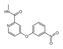 N-methyl-4-(3-nitrophenoxy)pyridine-2-carboxamide Structure