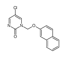 5-chloro-1-(naphthalen-2-yloxymethyl)pyrimidin-2-one Structure