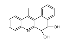 (5R,6S)-12-Methyl-5,6-dihydrobenzo[a]acridine-5,6-diol结构式