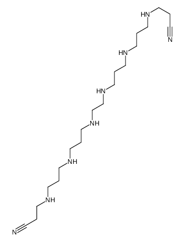 3-[3-[3-[2-[3-[3-(2-cyanoethylamino)propylamino]propylamino]ethylamino]propylamino]propylamino]propanenitrile Structure