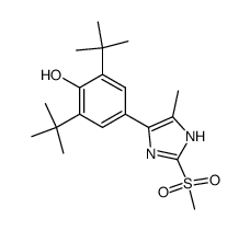 4-(3,5-di-tert-butyl-4-hydroxyphenyl)-5-methyl-2-methylsulfonylimidazole Structure