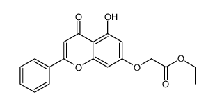 ethyl 2-(5-hydroxy-4-oxo-2-phenylchromen-7-yl)oxyacetate Structure