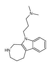 N,N-dimethyl-3-(2,3,4,5-tetrahydro-1H-azepino[3,4-b]indol-10-yl)propan-1-amine Structure