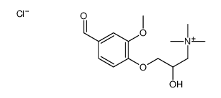 [3-(4-formyl-2-methoxyphenoxy)-2-hydroxypropyl]-trimethylazanium,chloride Structure