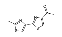 4-乙酰基-2-(2-甲基-4-噻唑)噻唑结构式