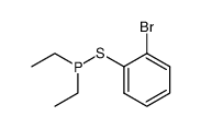 ((2-bromophenyl)thio)diethylphosphane Structure