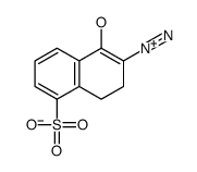 2-diazonio-5-sulfo-3,4-dihydronaphthalen-1-olate结构式