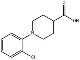 1-(2-chlorophenyl)piperidine-4-carboxylic acid structure