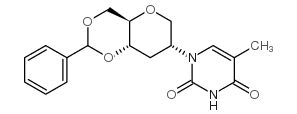 1,5-Anhydro-4,6-O-benzylidene-2,3-dideoxy-2-[5-methyl-1H-pyrimidine-2,4-dione-1-yl]-D-glucitol picture