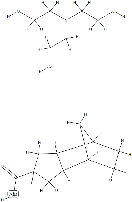 octahydro-4,7-methano-1H-indenecarboxylic acid, compound with 2,2',2''-nitrilotriethanol (1:1) structure