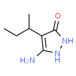 3-Pyrazolin-5-one,3-amino-4-sec-butyl- (5CI)结构式