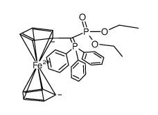triphenylphosphonium-(diethoxyphosphinyl)ferrocenylmethylide结构式