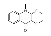 2,3-dimethoxy-1-methyl-1H-quinolin-4-one结构式