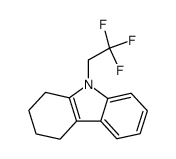 9-(2,2,2-trifluoroethyl)-1,2,3,4-tetrahydrocarbazole结构式