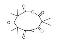 3,3,7,7,10,10-hexamethyl-[1,5]dioxecane-2,4,6,8,10-pentaone Structure