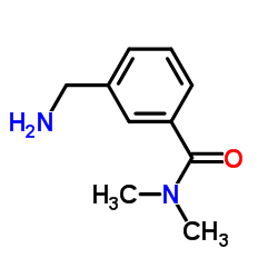 3-(氨甲基)-N,N-二甲基苯甲酰胺结构式
