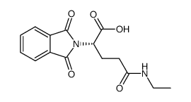 (S)-2-(1,3-dioxoisoindolin-2-yl)-5-(ethylamino)-5-oxopentanoic acid Structure