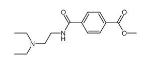 methyl 4-(((diethylamino)ethyl)carbamoyl)benzoate结构式