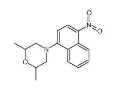 2,6-dimethyl-4-(4-nitronaphthalen-1-yl)morpholine结构式