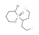3-bromo-N,N-bis(2-chloroethyl)-2-oxo-1-oxa-3-aza-2$l^C7H14BrCl2N2O2P-phosphacyclohexan-2-amine Structure