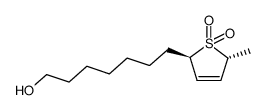 trans-2-methyl-5-(7-hydroxyheptyl)-3-sulfolene结构式